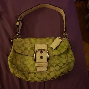 Green Coach purse